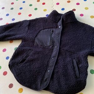 Hippie Rose snap Sherpa jacket